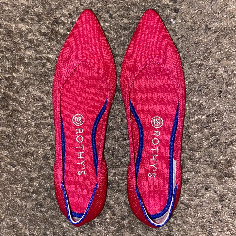 Rothy's The Point Hot Pink Size 7.5